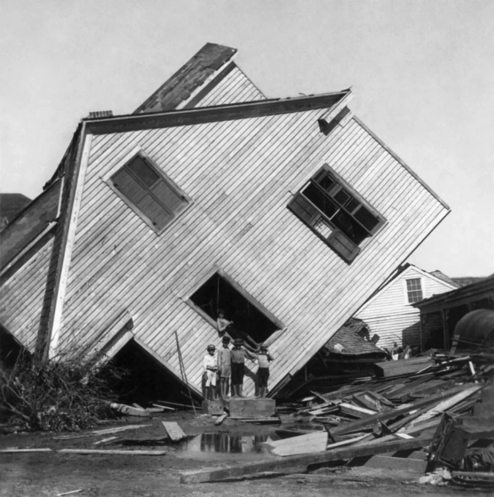 Aftermath of the Galveston, Texas, hurricane of 1900