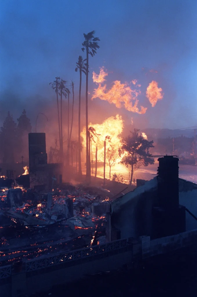 Following the Northridge earthquake in California, 144 fires in total were reported. 3 of those were explosive ruptures of natural gas valves.